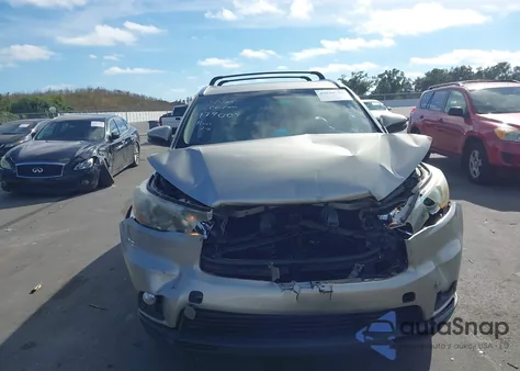 2015 Toyota Highlander Xle V6 from USA, damaged, VIN 5TDKKRFH9FS098648